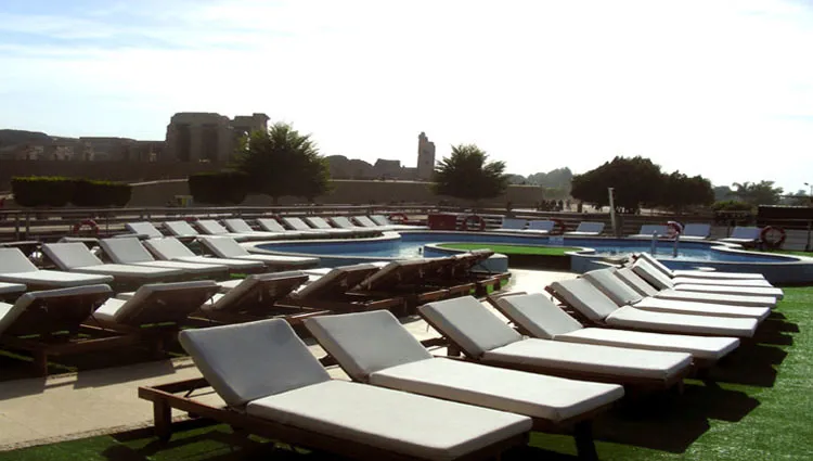 Sun deck of the MS Nile Premium Nile Cruise Nile cruise